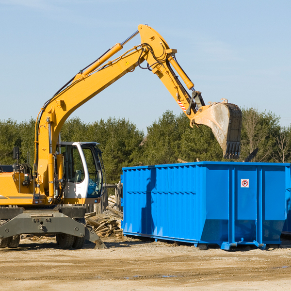 what size residential dumpster rentals are available in Mayfield